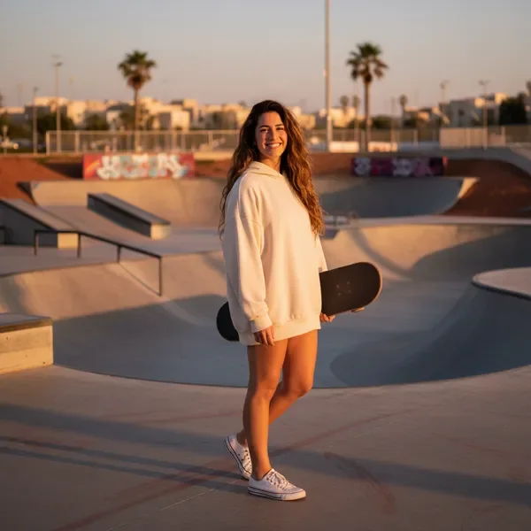 מאיה — מדריכת סקייטבורד ומומחית ציוד